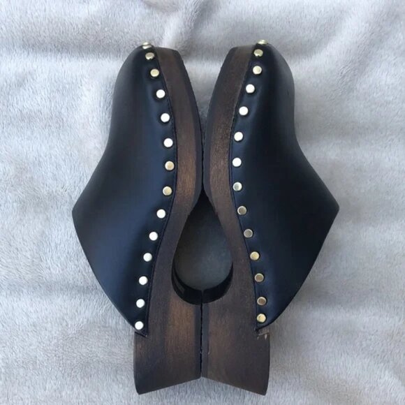 KHAITE LUCCA Italian Black Leather Clog(NWT) - Picture 1 of 6